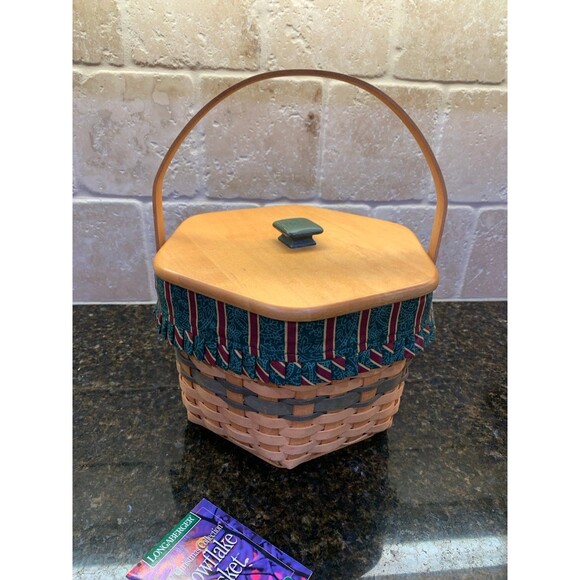 Vintage Longaberger 1997 Christmas Snowflake Basket EUC - Picture 4 of 9